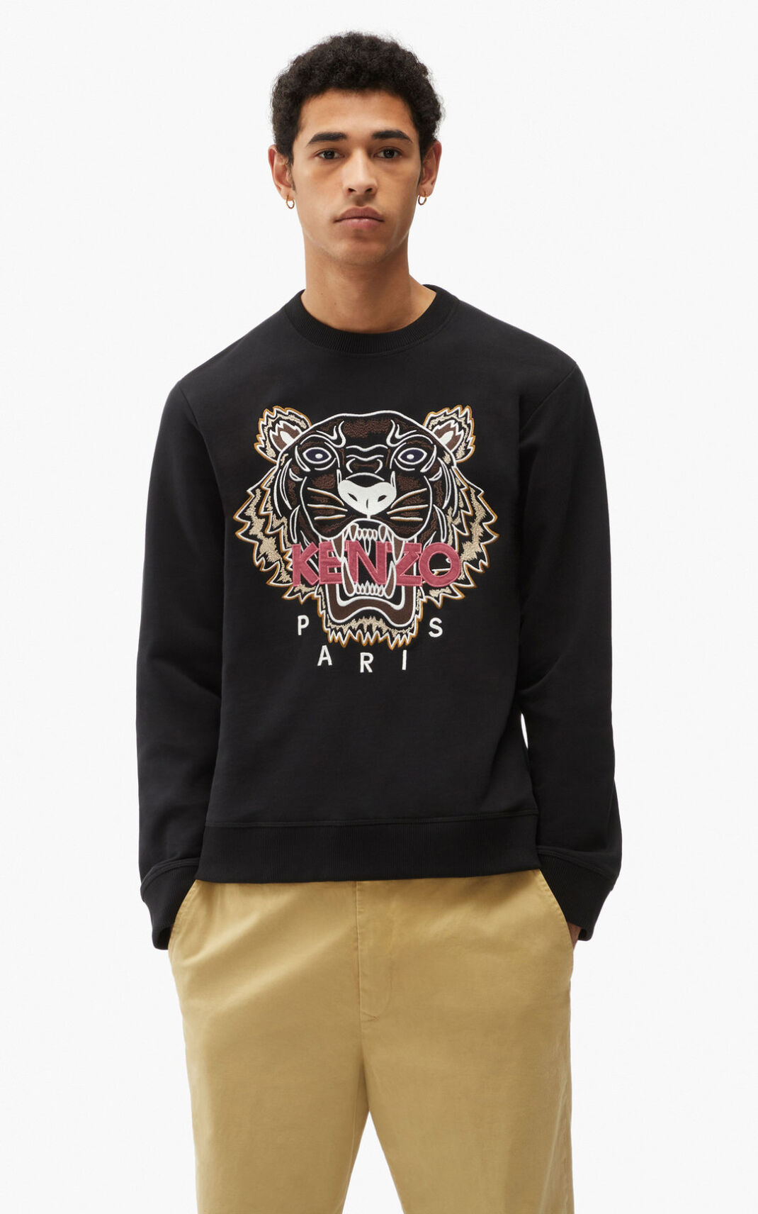 Kenzo Tiger Melegítő Felső Férfi Fekete | ID.008992